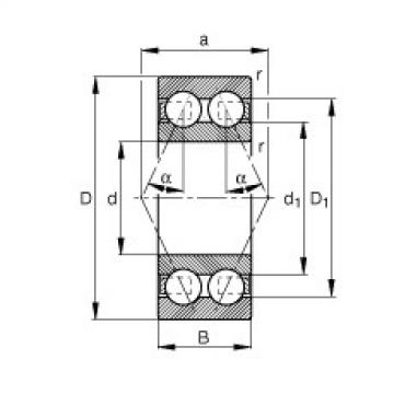 FAG Angular contact ball bearings - 3202-BD-XL-TVH