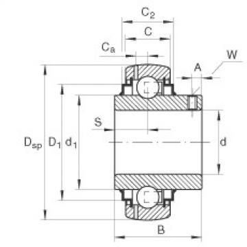 FAG Radial insert ball bearings - GYE17-XL-KRR-B