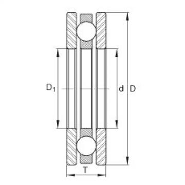 FAG Axial deep groove ball bearings - 4429