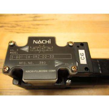 Nachi Hydraulic Solenoid Valve  OLD STOCK S-G01-C6-GRZ-D2-33