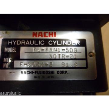NACHI HYDRAULIC CYLINDER FJ-FAN1-50B-30TR-21 50mm BORE 30mm STROKE