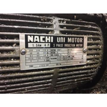 Nachi 2 HP 1.5kW Complete Hyd. Unit w/ Tank PVS-1B-16N1-2535A Used WARRANTY