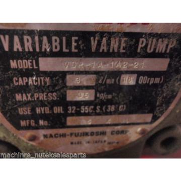 Nachi Variable Vane Pump VDR-1A-1A2-21_ VDR1A1A221 Hydraulic