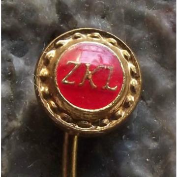 ZKL Ball Bearing Company of Czechoslovakia Race &amp; Cage Advertising Pin Badge