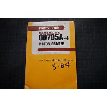 KOMATSU GD705A-4 MOTOR GRADER Parts Manual book catalog shop BLADE SPARE list oe