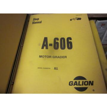 Komatsu Galion A-606 Motor Grader Repair Shop Manual