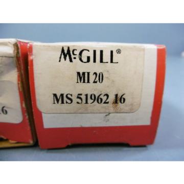 Lot of 2 McGIll MI-20 Inner Race for Roller Bearing