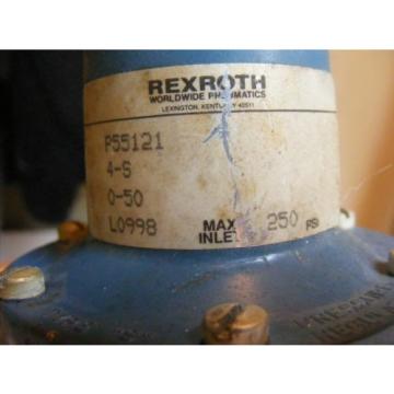 Rexroth Worldwide Pneumatics P55121 Type S Pressure Regulator Max Inlet 250 PSI