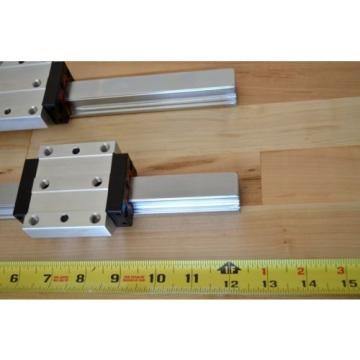 x2 310mm Rexroth Size25 Linear LM Rails &amp; Bearing Runner Blocks - THK CNC DIY