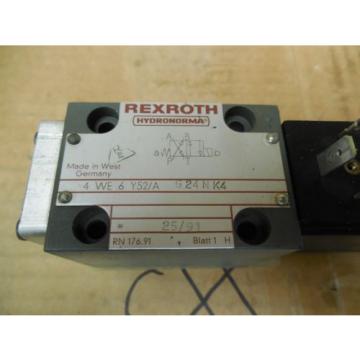 Rexroth Hydranorma Hydraulic Valve 4WE6Y52/AG24NK3 24 VDC