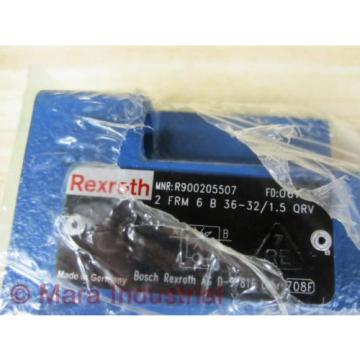 Rexroth Bosch R900205507 Valve 2 FRM 6 B 36-32/1.5 QRV