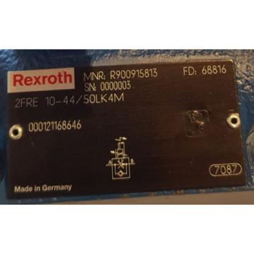 REXROTH 2FRE10-44/50LK4M CONTROL VALVE R900915813 2FRE 10-44/50 BOSCH