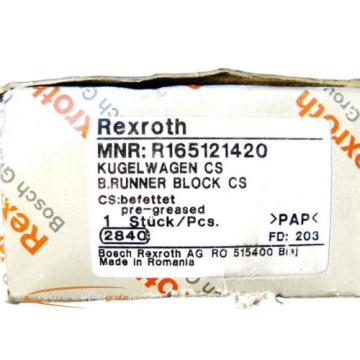 Bosch Rexroth R165121420 Kugelwagen  &gt; ungebraucht &lt;