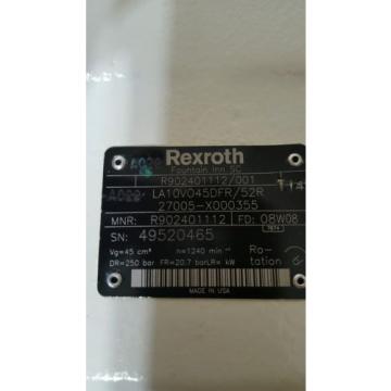 REXROTH HYDRAULIC AXIAL PISTON PUMP LA10V045DFR/52R R902401112/001