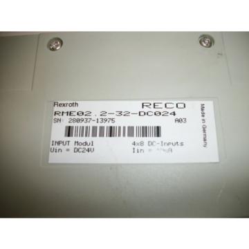 Rexroth Bosch RME02.2-32-DC024 24 Point Input Module PLC2312