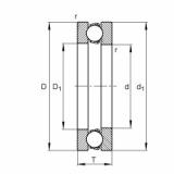 FAG Axial deep groove ball bearings - 51338-MP