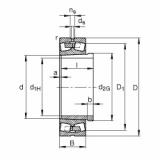 FAG Spherical roller bearings - 23040-E1A-XL-K-M + AH3040G