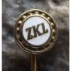 Vintage Sinapore ZKL Czechoslovakia Ball Bearing Firm Race &amp; Cage Advertising Pin Badge #1 small image