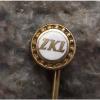 Vintage Sinapore ZKL Czechoslovakia Ball Bearing Firm Race &amp; Cage Advertising Pin Badge #3 small image
