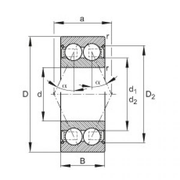 FAG Angular contact ball bearings - 30/7-B-2Z-TVH #1 image