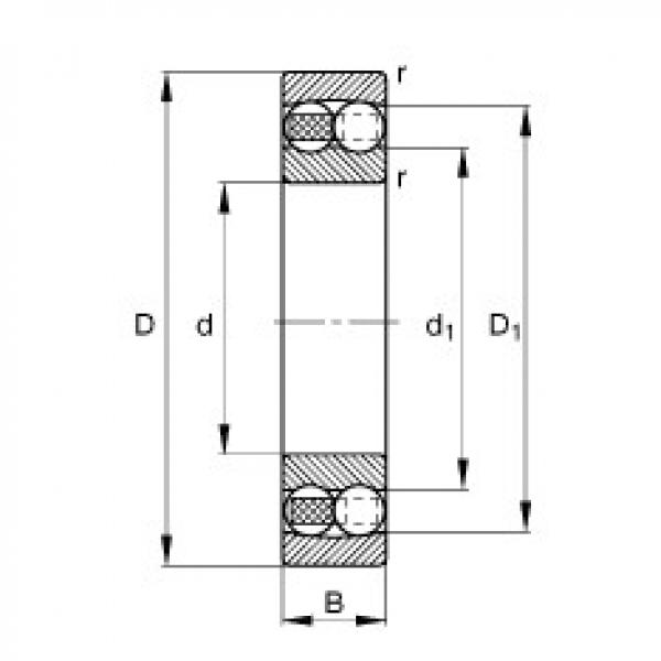 FAG Self-aligning ball bearings - 1228-M #1 image
