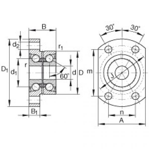 FAG Angular contact ball bearing units - ZKLFA0850-2RS #1 image