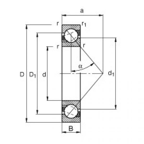 FAG Angular contact ball bearings - 7006-B-XL-TVP #1 image