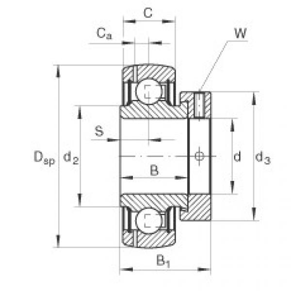 FAG Radial insert ball bearings - GRAE50-XL-NPP-B-FA125 #1 image