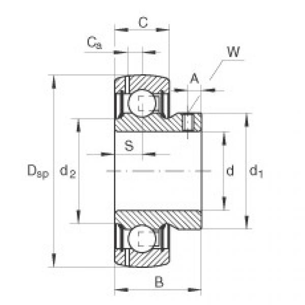 FAG Radial insert ball bearings - GAY15-XL-NPP-B-FA164 #1 image