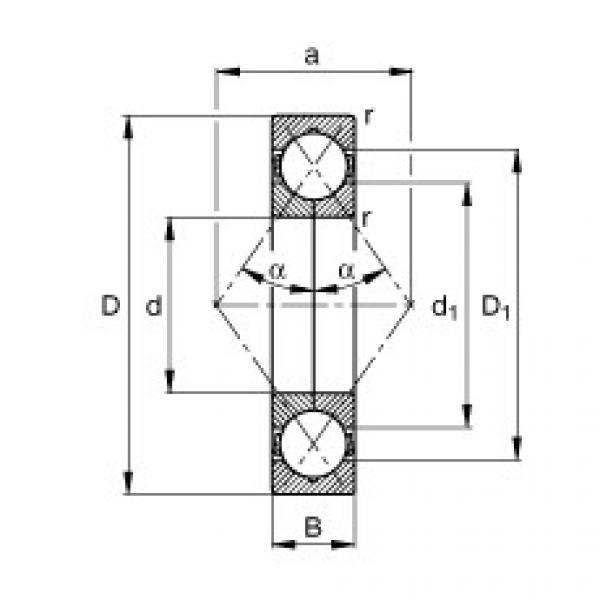 FAG Four point contact bearings - QJ1012-MPA #1 image