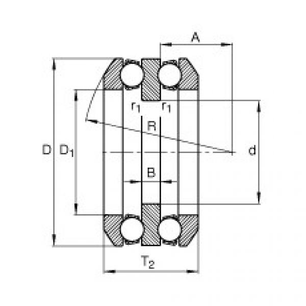 FAG Axial deep groove ball bearings - 54244-MP + U244 #2 image