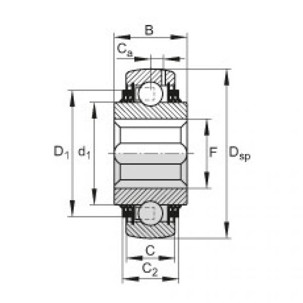 FAG Self-aligning deep groove ball bearings - VKE38-211-KTT-B-GA47/70-AH01 #1 image