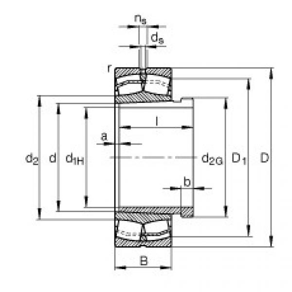 FAG Spherical roller bearings - 22340-BE-XL-K-JPA-T41A + AH2340 #1 image