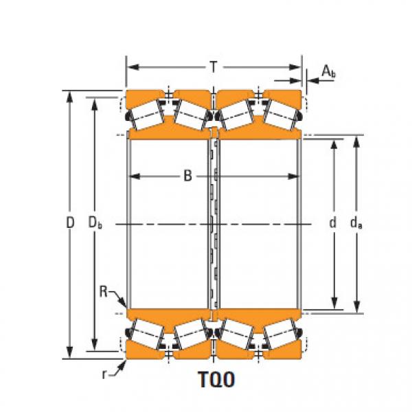 m280249dgwa m280210 Four-row tapered roller Bearings #1 image