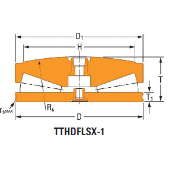 105TTsv918Oc1150 Thrust tapered roller Bearings #1 image