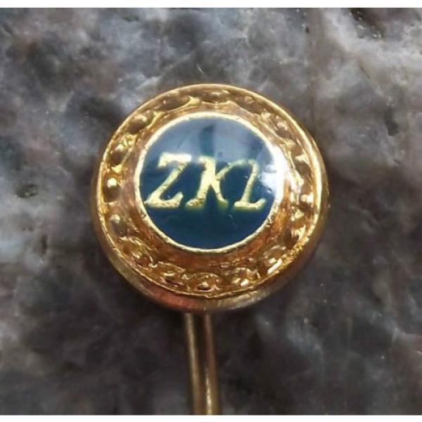 ZKL Sinapore Ball Bearing Company of Czechoslovakia Race &amp; Cage Advertising Pin Badge #2 image