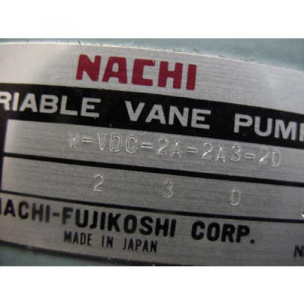 Nachi hydraulic variable volume vane pump W-VDC-2A-2A3-20 VDC-2A-2A3-20 #2 image