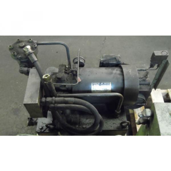 Showa 3 HP Hydraulic Unit PVU-60-04-HX365 Used  WARRANTY Nachi Motor &amp; Pump #3 image