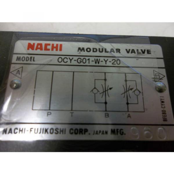 NACHI OCY-G01-W-Y-20 MODULAR VALVE OCYG01WY20 #2 image