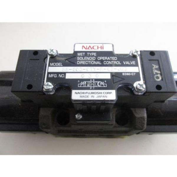 Nachi Hydraulic Directional Control Valve Model SS-G03-C7Y-R-C1-J21 Mint #1 image