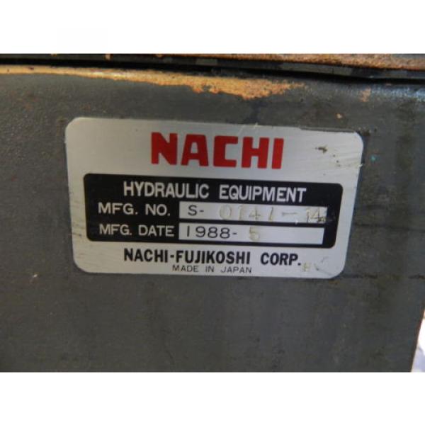 Nachi 3 HP 2.2kW Complete Hyd. Unit w/ Tank # S-0141-14 1988 Used WARRANTY #2 image