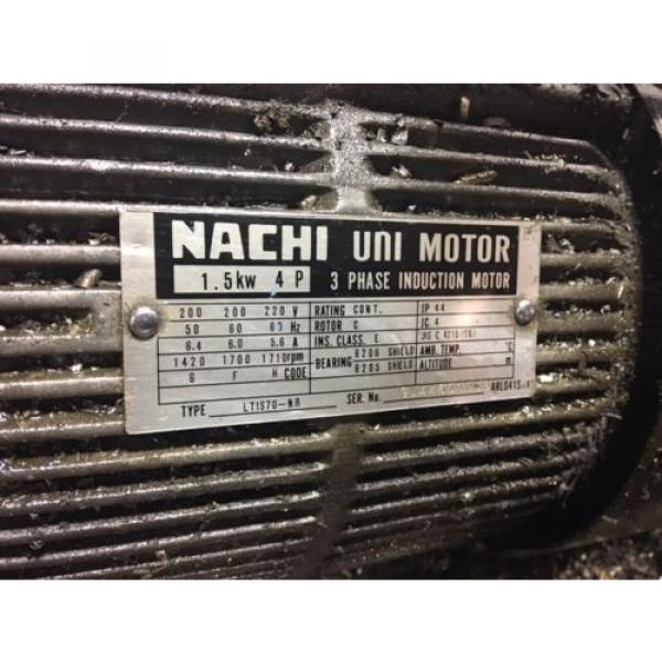 Nachi 2 HP 1.5kW Complete Hyd. Unit w/ Tank PVS-1B-16N1-2535A Used WARRANTY #4 image