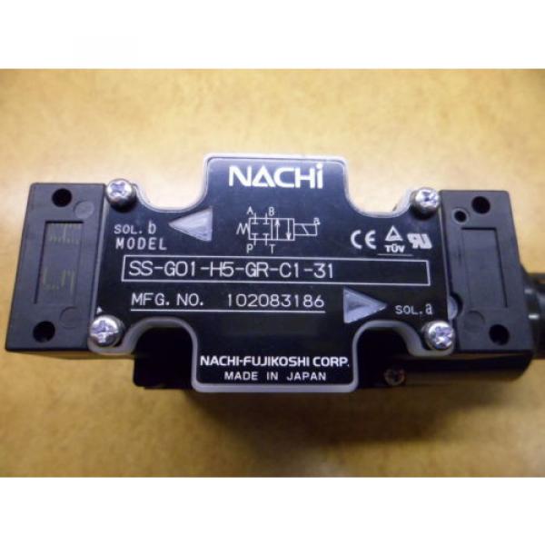 NACHI SS-G01-H5-GR-C1-31 HYDRAULIC SOLENOID VALVE AC110V MFG.NO.102083186 #3 image
