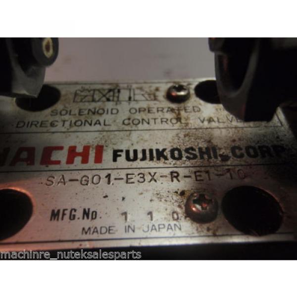 NACHI FUJIKOSHI SOLENOID OPERATED CONTROL HYDRAULIC VALVE SA-G01-E3X-R-E1-10 #3 image