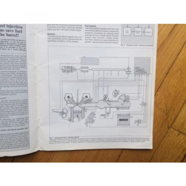 Bosch L-Jetronic Technical Instruction 1982 Ed. BMW Mercedes VW Fuel Injection #4 image