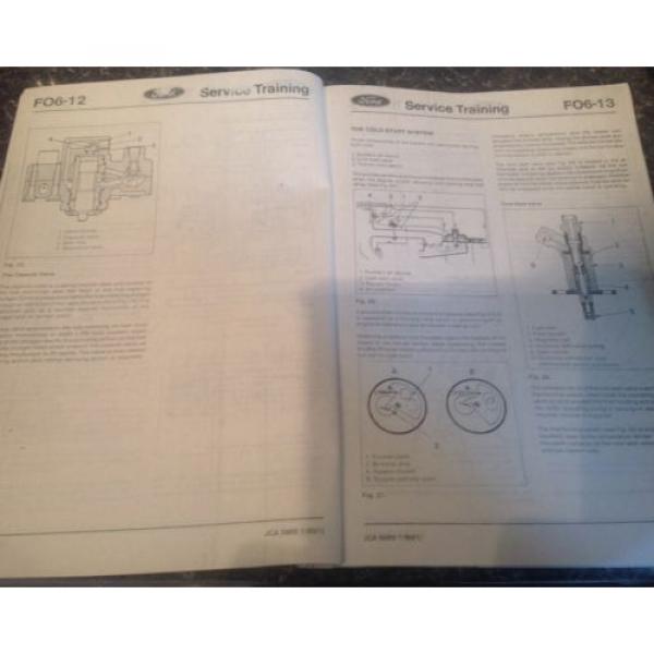 Ford / Bosch. Pentrol Injection Service Training Info. Includes Fuel Inj. Test #4 image