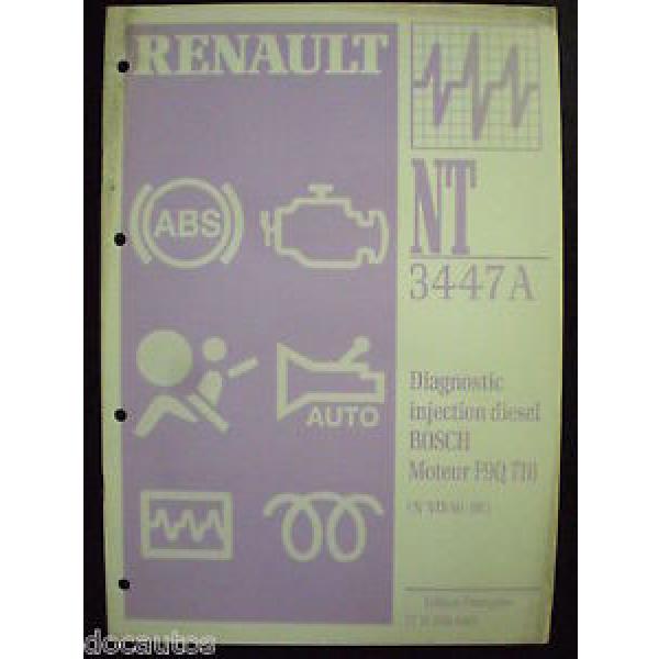 Renault Tous types Manuel NT 3447 A Diagnostic injection diesel Bosch F9Q 718 #1 image