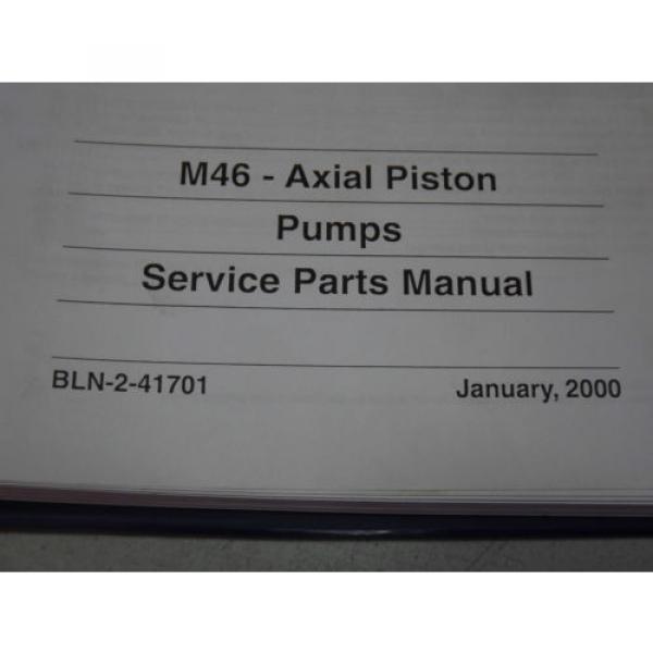 SAUER DANFOSS Series 40 M46 Axial Piston Pumps Service Parts Manual Breakdown #3 image
