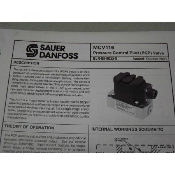 SAUER DANFOSS Series 40 M46 Axial Piston Pumps Service Parts Manual Breakdown #5 image