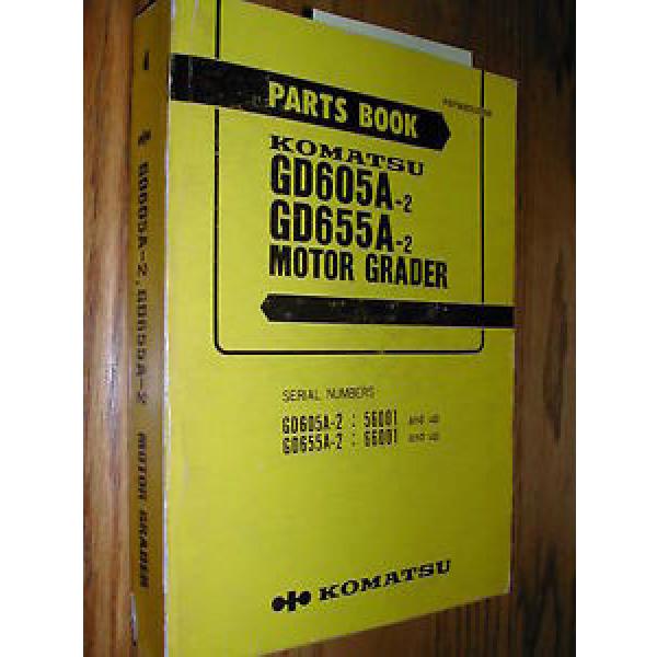 Komatsu GD605A-2 655A PARTS MANUAL BOOK CATALOG MOTOR GRADER PEPB023U0204 GUIDE #1 image